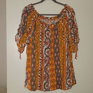 Cato Multicolor Boho Blouse